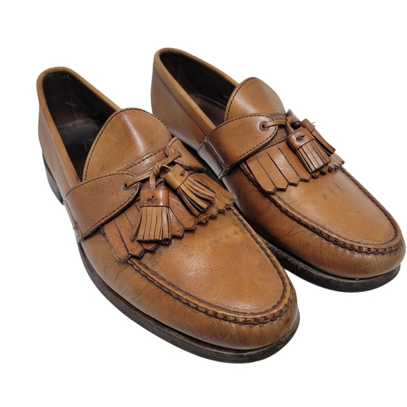 Allen Edmonds Enfield Tassel Loafers Size 12 Men's Brown Excellent Condition - Picture 6 of 15